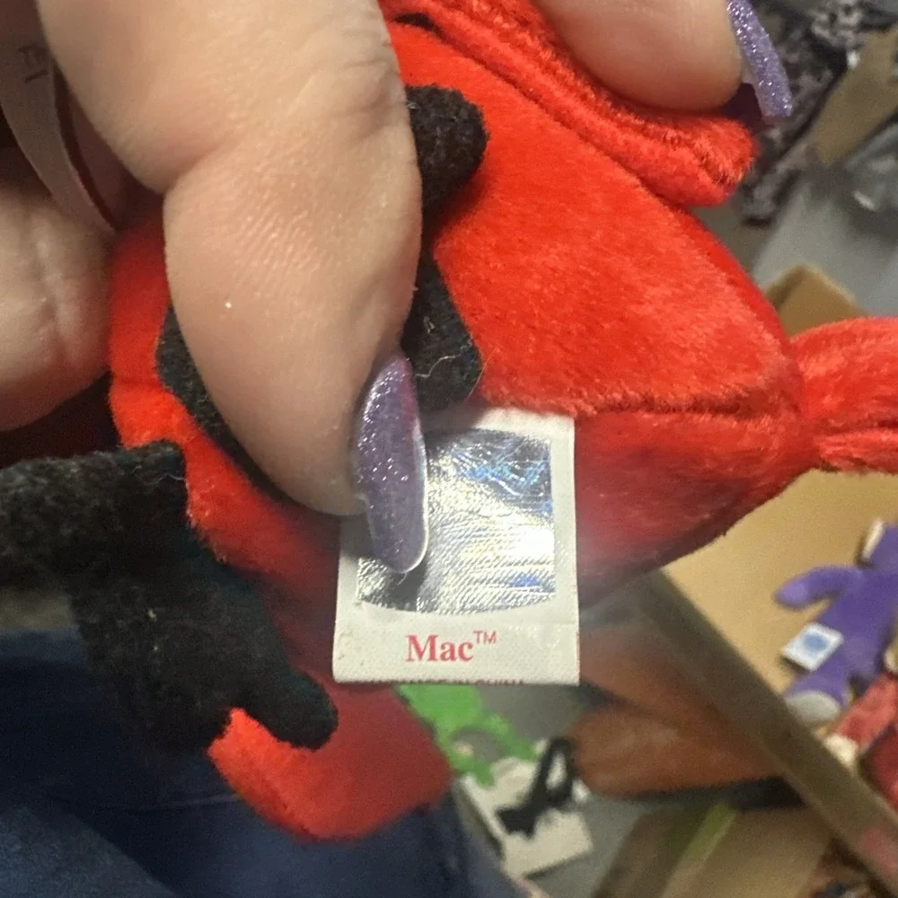 TY Beanie Baby MAC The Cardinal Stuffed, Plush Toy, (4225) Bright‎ Red Retired